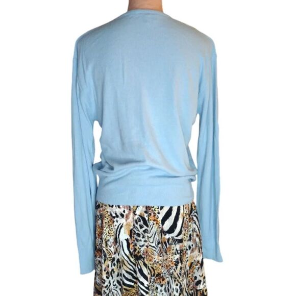 Baldwin Sportswear VTG 60s Baby Blue Dupont Orlon Sweater  *Fits like Medium - Picture 9 of 12